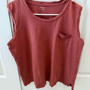 Madewell Whisper Cotton Crewneck Pocket Muscle Tank